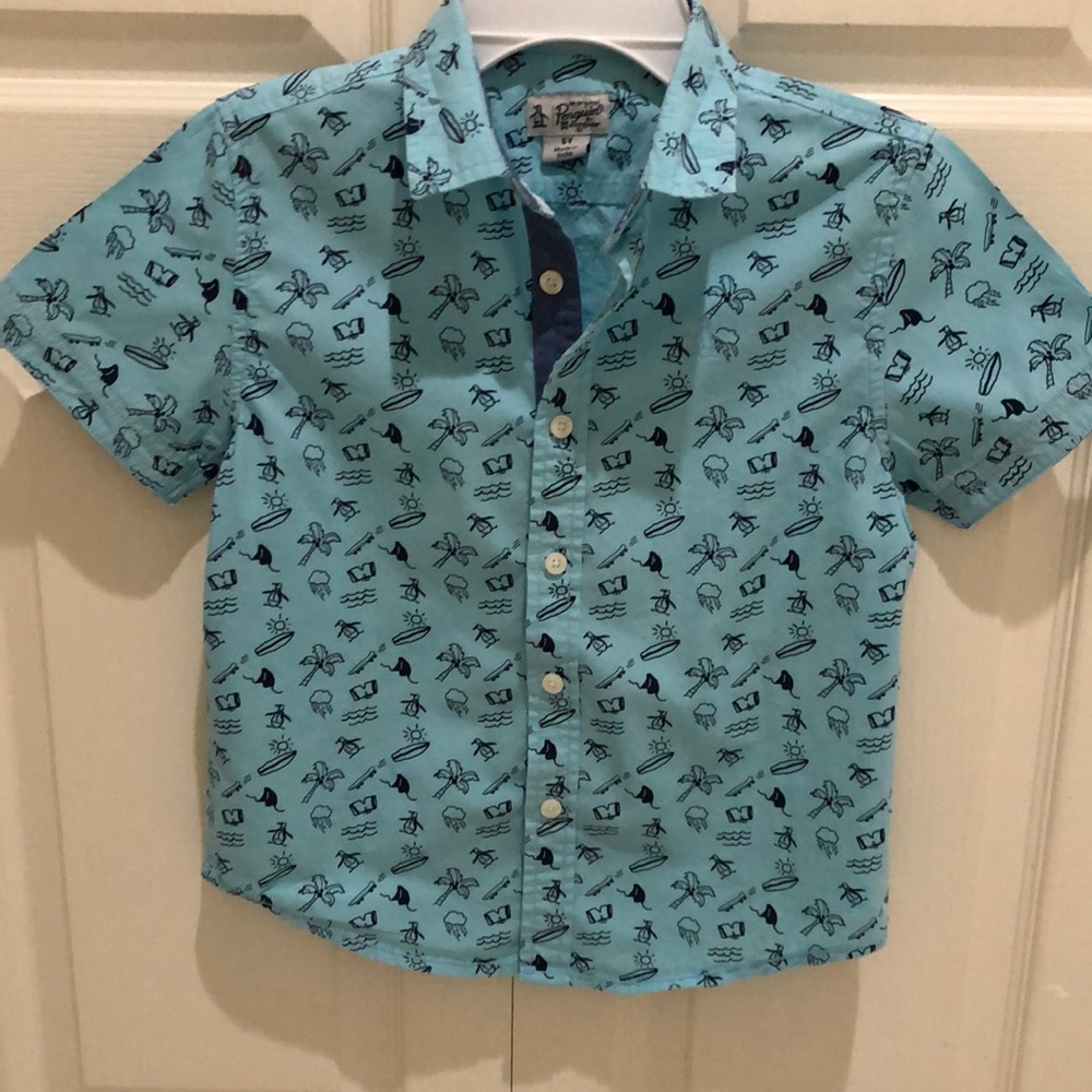 Boys cotton dress shirt by Penguin